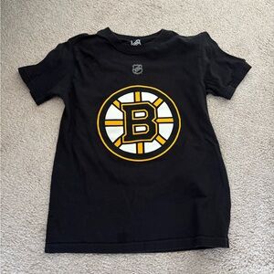 Black and Yellow Short Sleeve Tee with Bold Logo